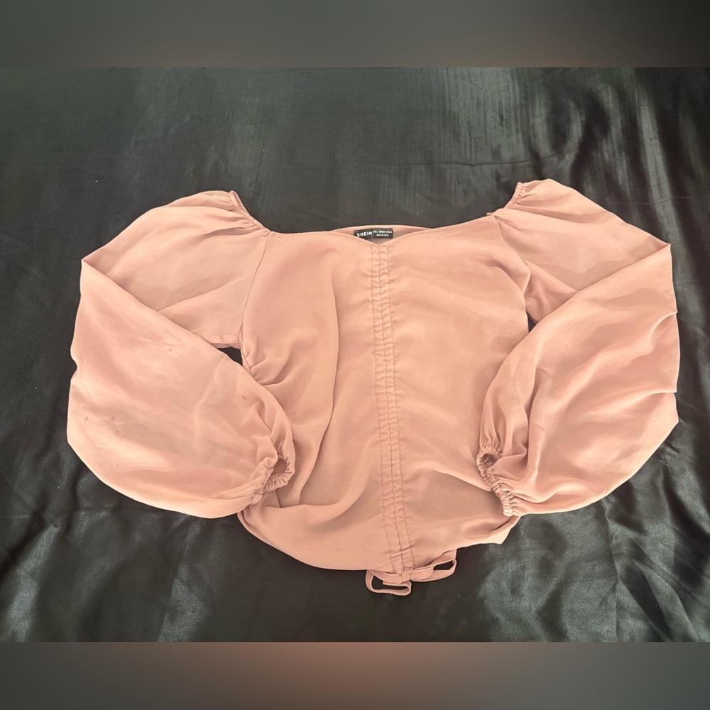 Dusty Rose Long Sleeve Blouse